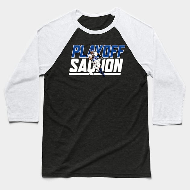 Saquon Barkley Playoff Baseball T-Shirt by caravalo